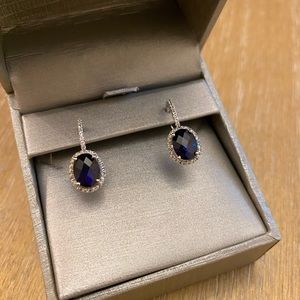 Brand New Sapphire and Diamond Earrings